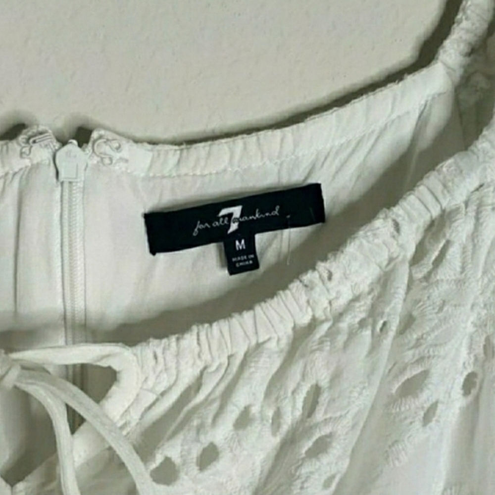 7 For All Mankind White Eyelet Dress - Picture 5 of 7